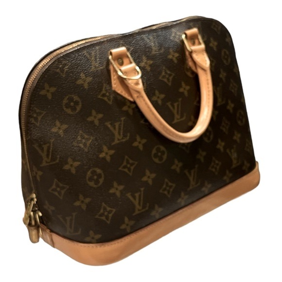 Vintage Louis Vuitton Monogram “Alma” Handbag Width 11x Base 6.5 x H 9” … - Picture 13 of 16